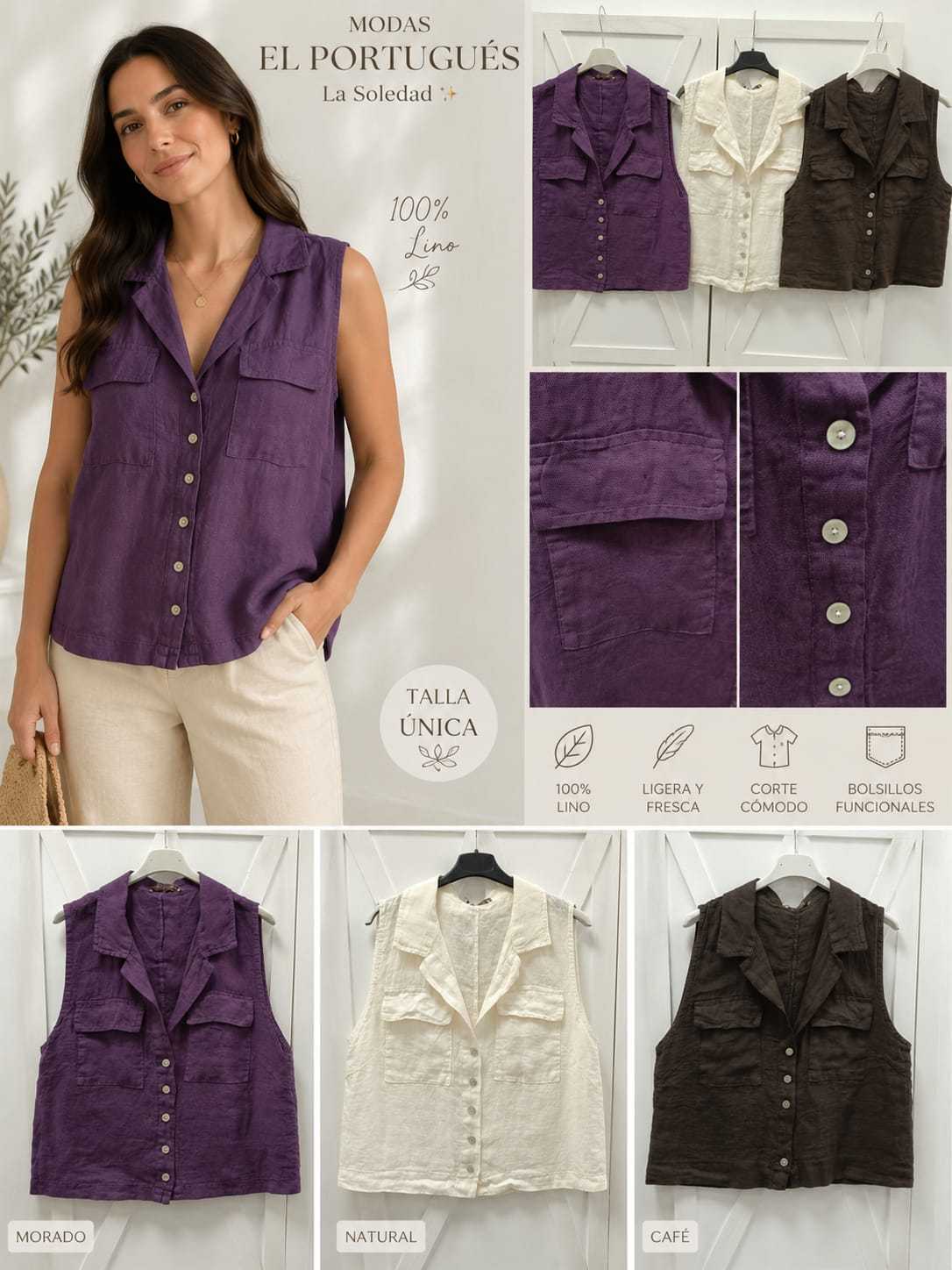 BLUSA ROMA LINO 