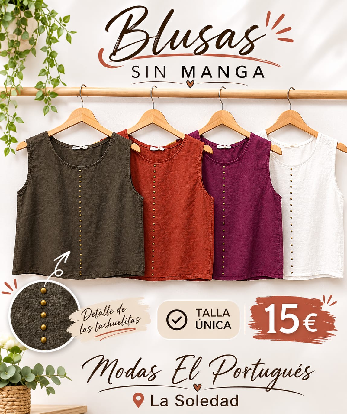 BLUSA VIENA TACHAS 