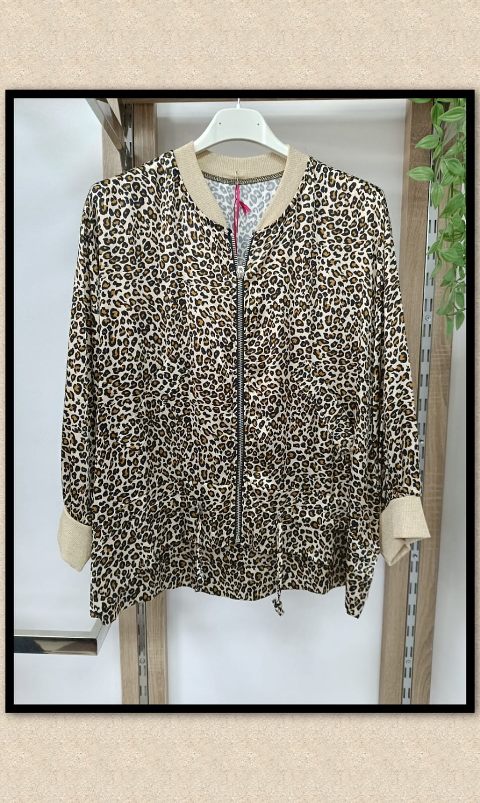 BOMBERS LEOPARDO RASO