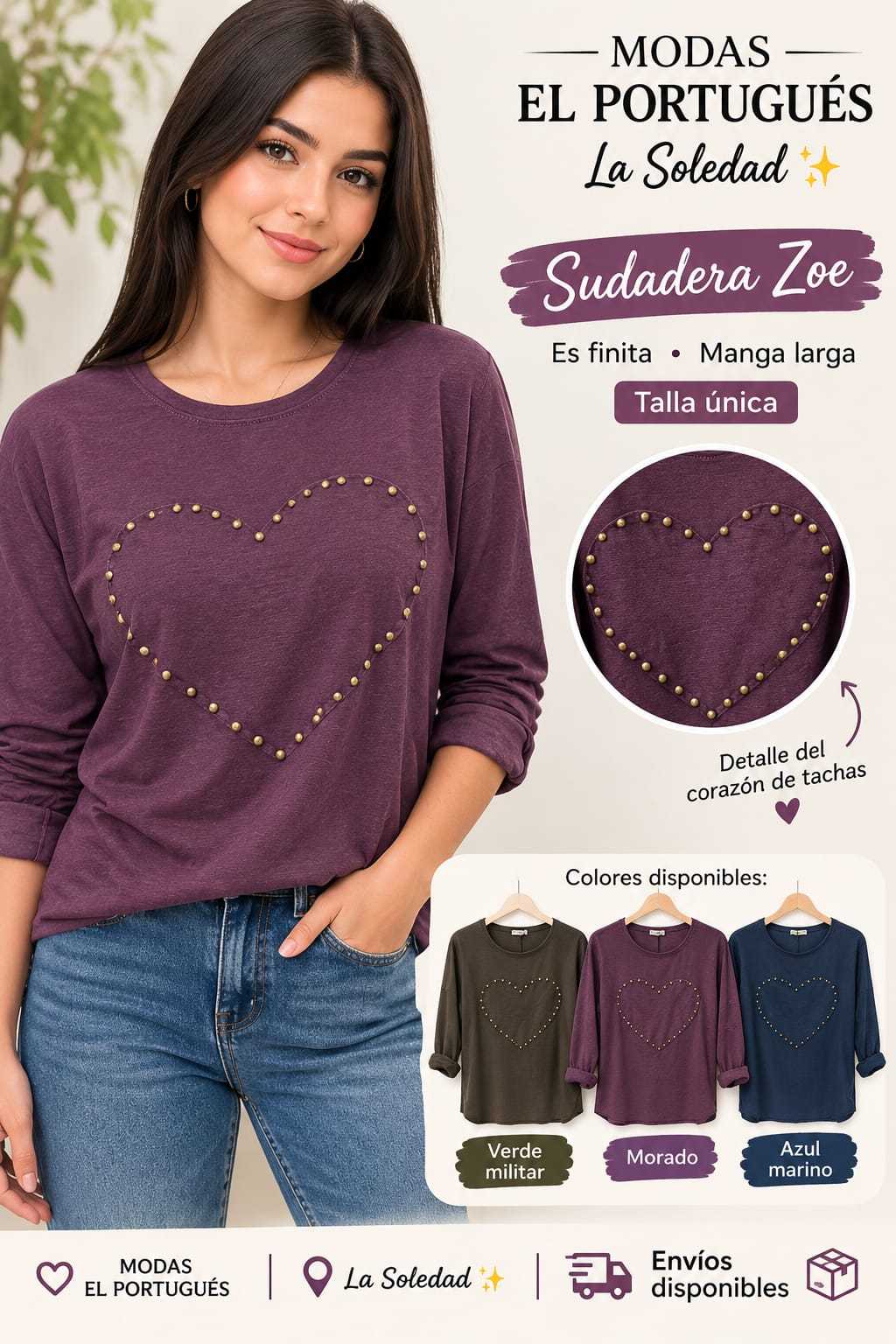 SUDADERA FINA ZOE 