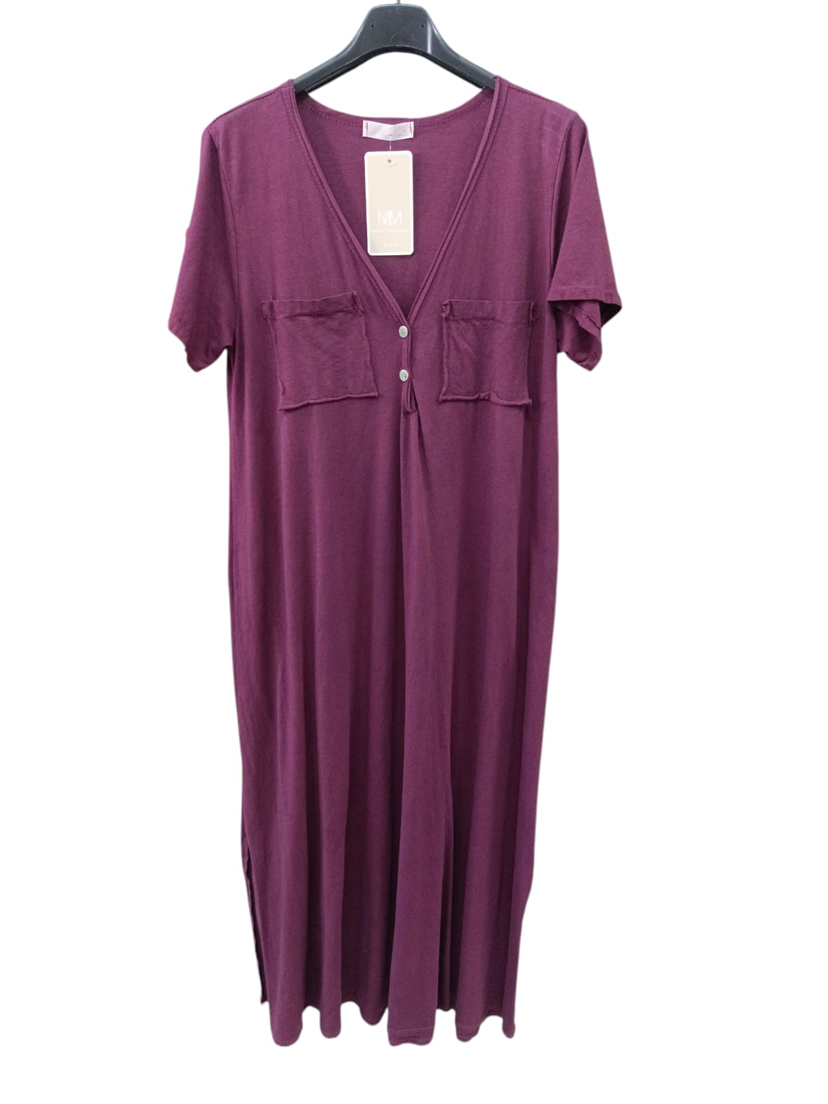 VESTIDO MILAN BURDEO 