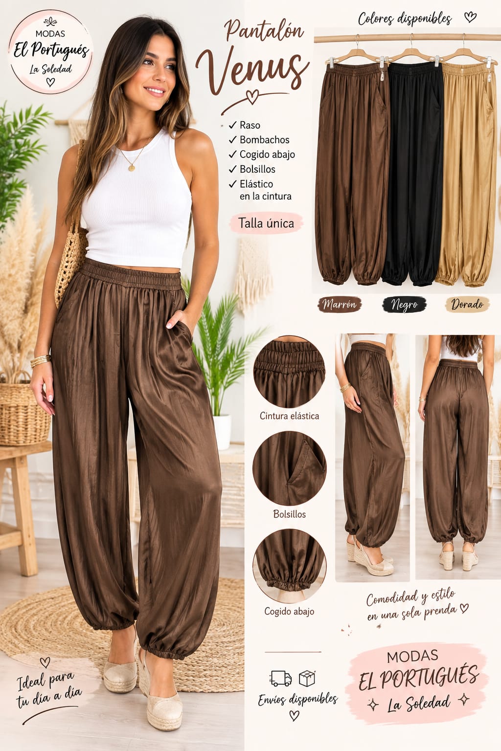 PANTALON VENUS RASO 