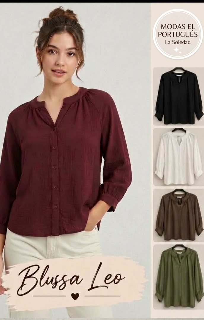 BLUSA LEO  M/CODO 