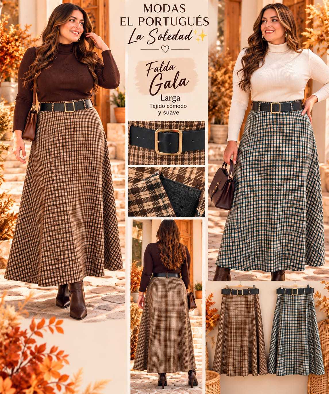 FALDA GALA CUADRITO 