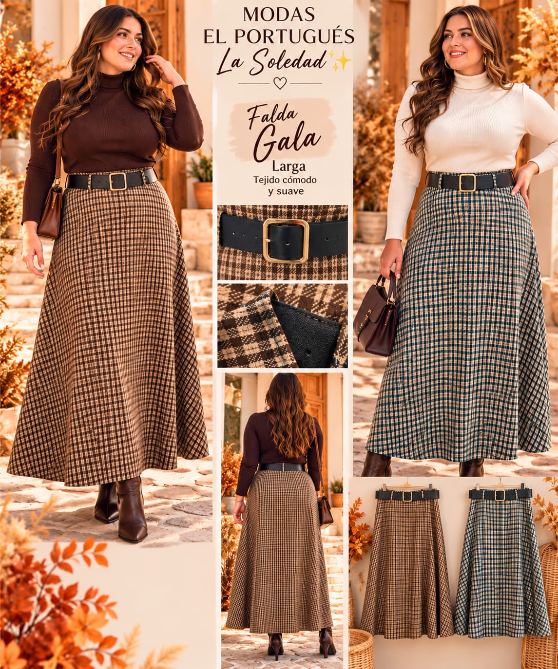 FALDA GALA CUADRITO 