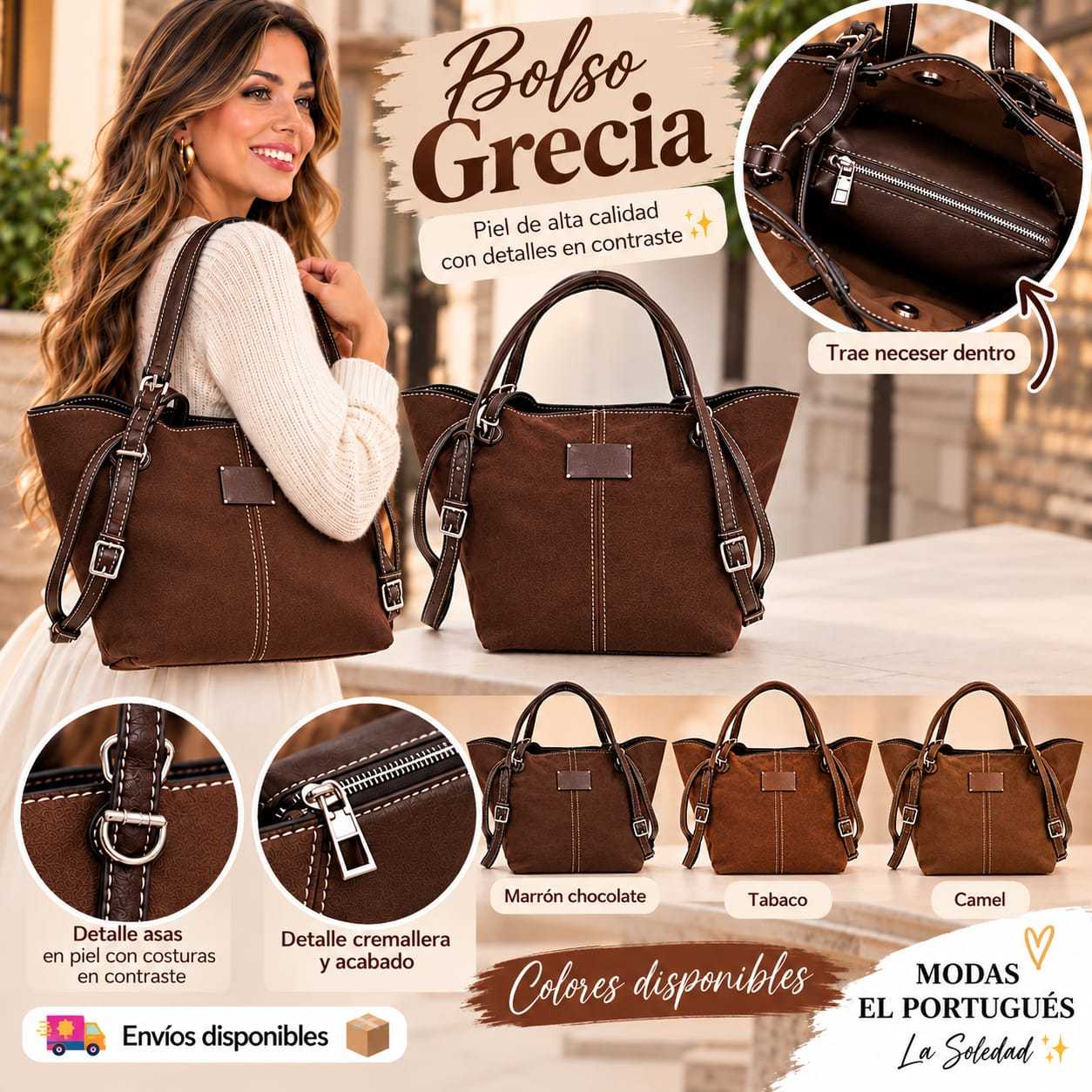 BOLSO GRECIA PIEL 