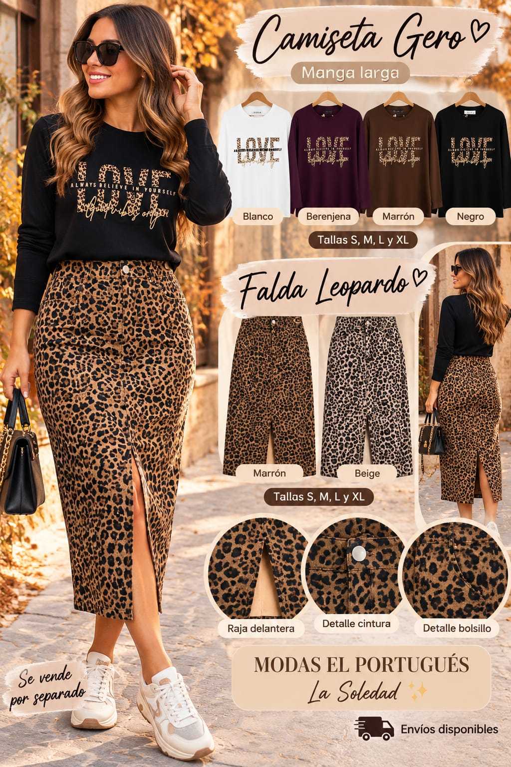 FALDA GERO LEOPARDO 