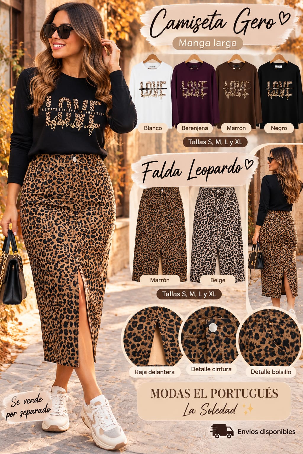FALDA GERO LEOPARDO 