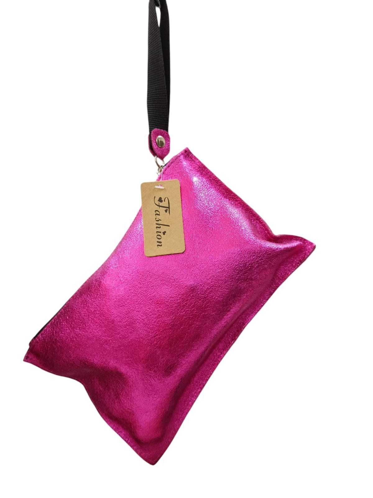 BOLSO ROSA PIEL 24*16CM