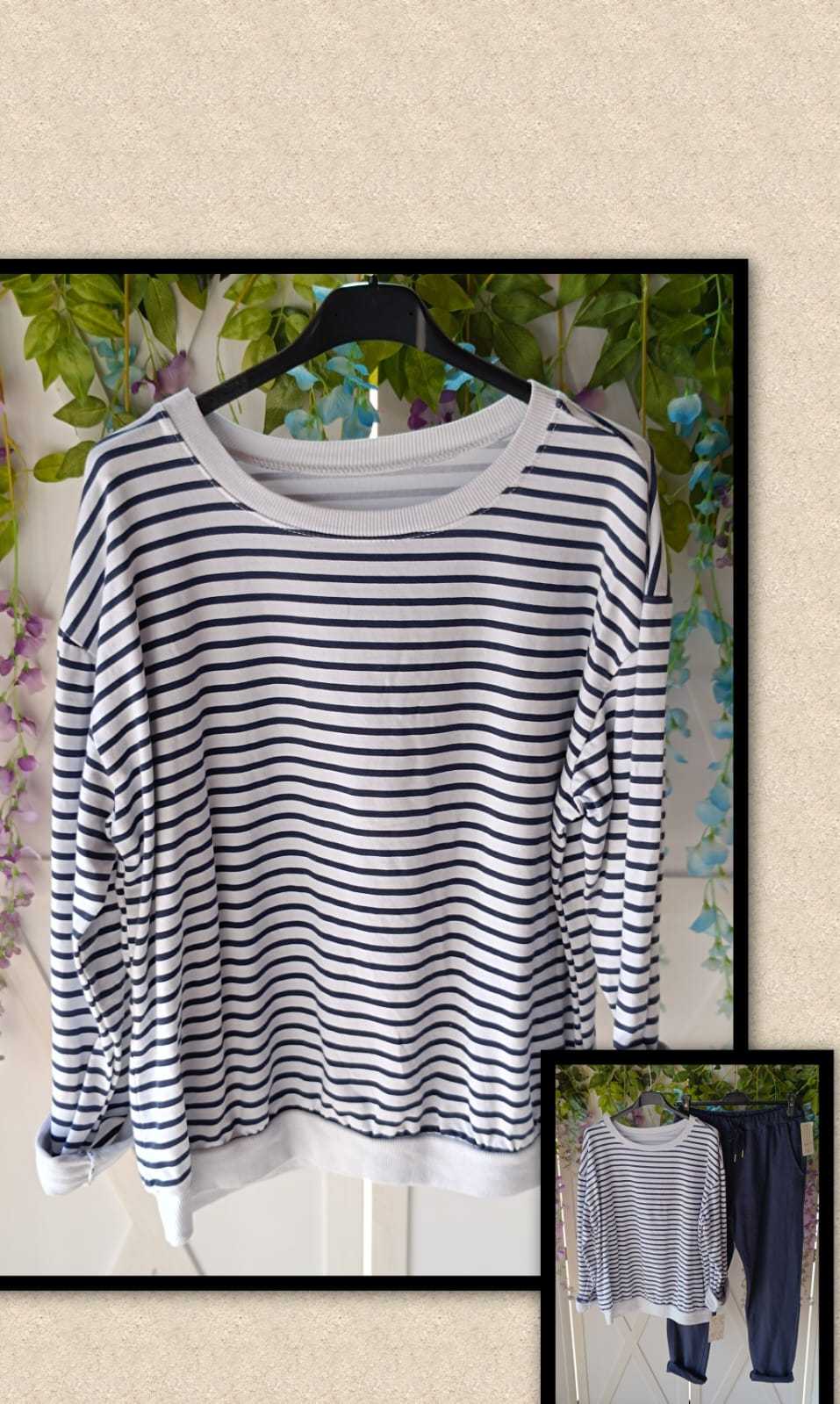 SUDADERA RAYITAS C/REDONDO