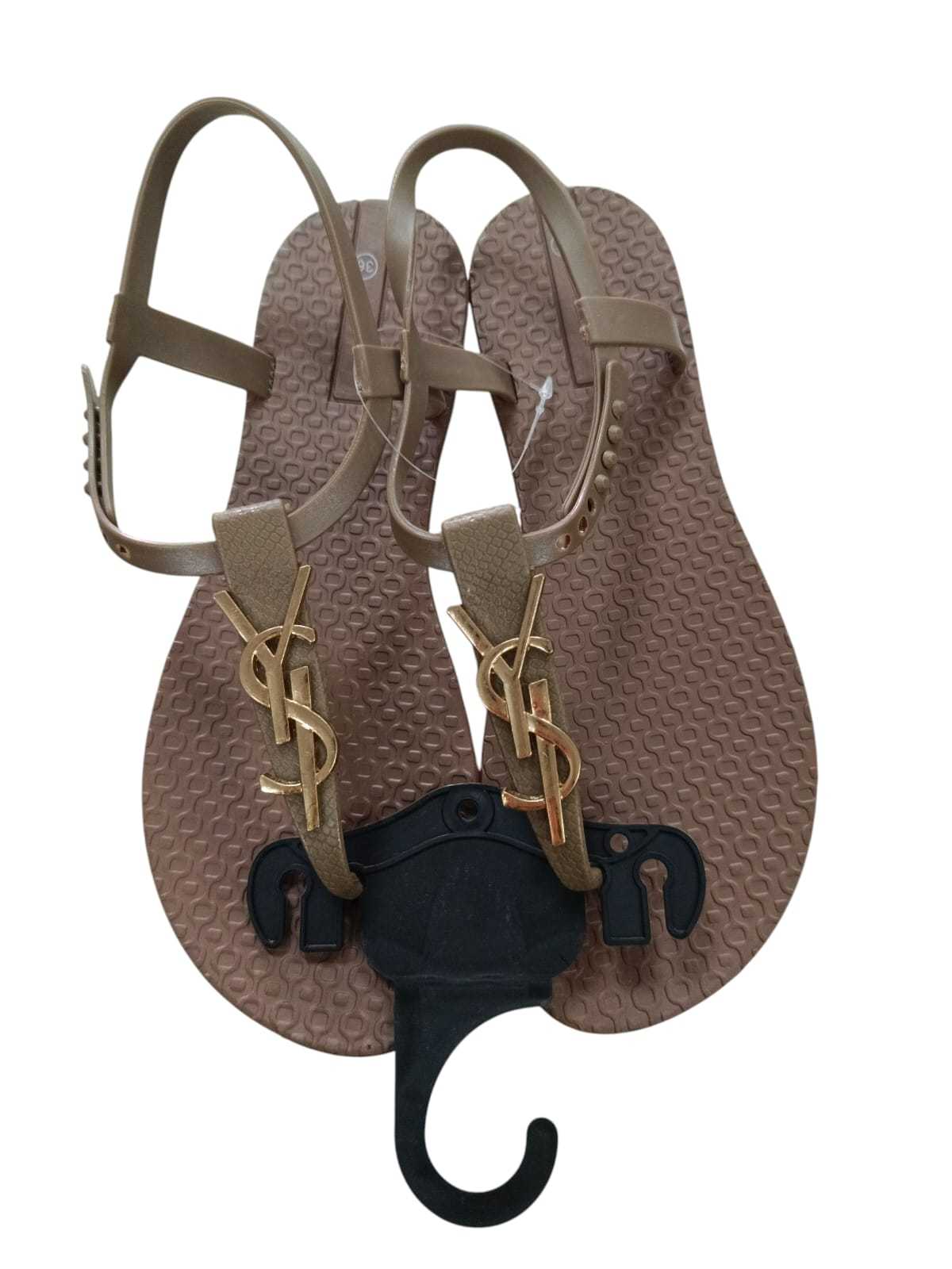 SANDALIA YSL MARRON