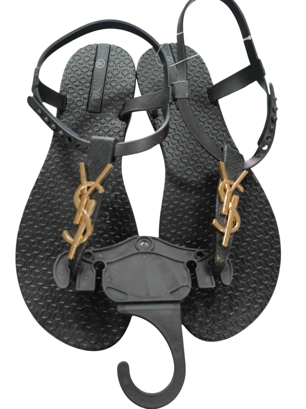 SANDALIA YSL NEGRA 