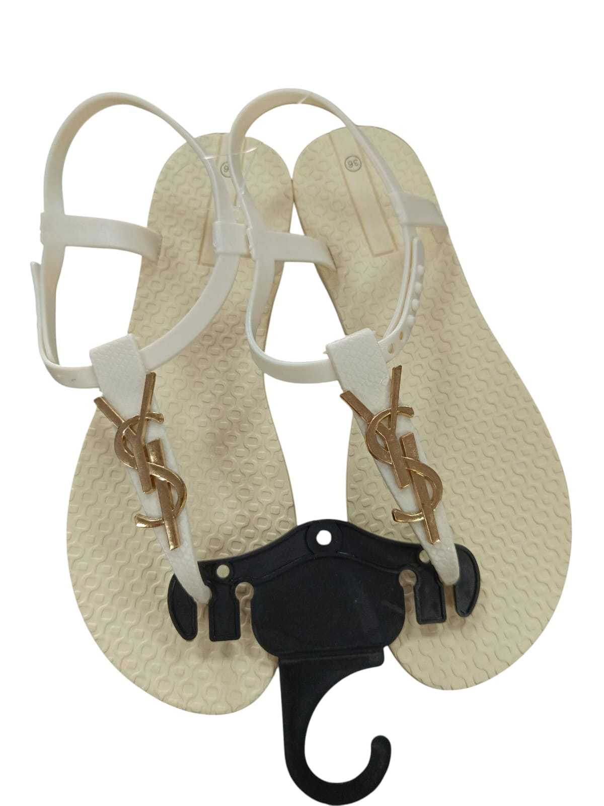 SANDALIA YSL BLANCA
