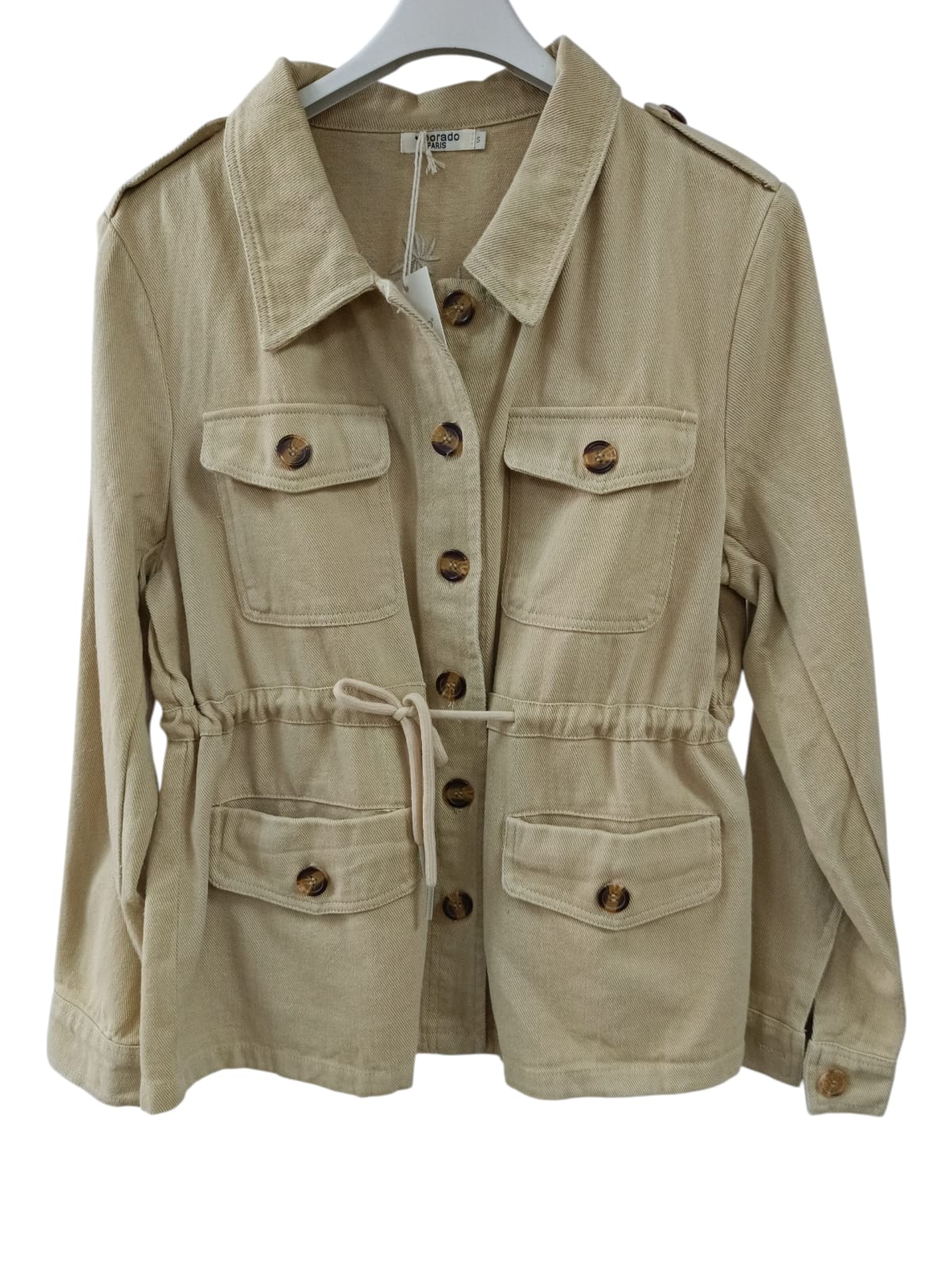 CHAQUETA LONETA BORDADA 