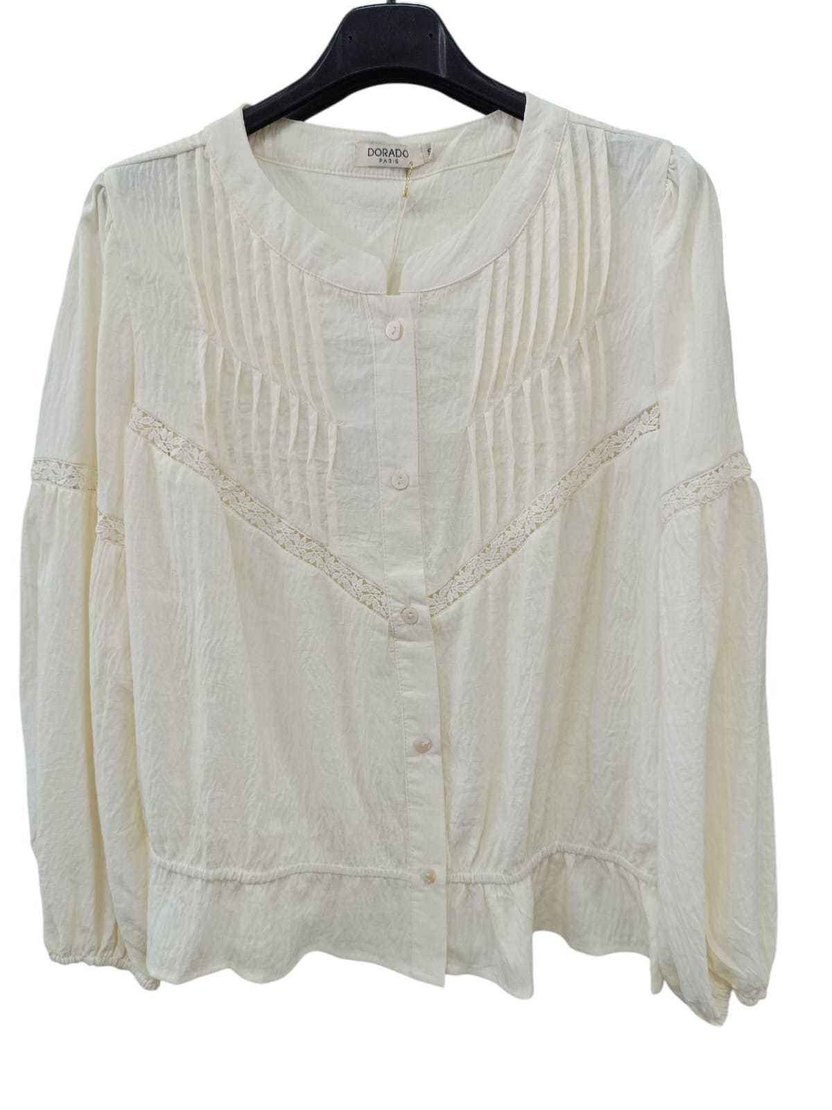 CAMISA SELENA BORDADA Y PLISADA