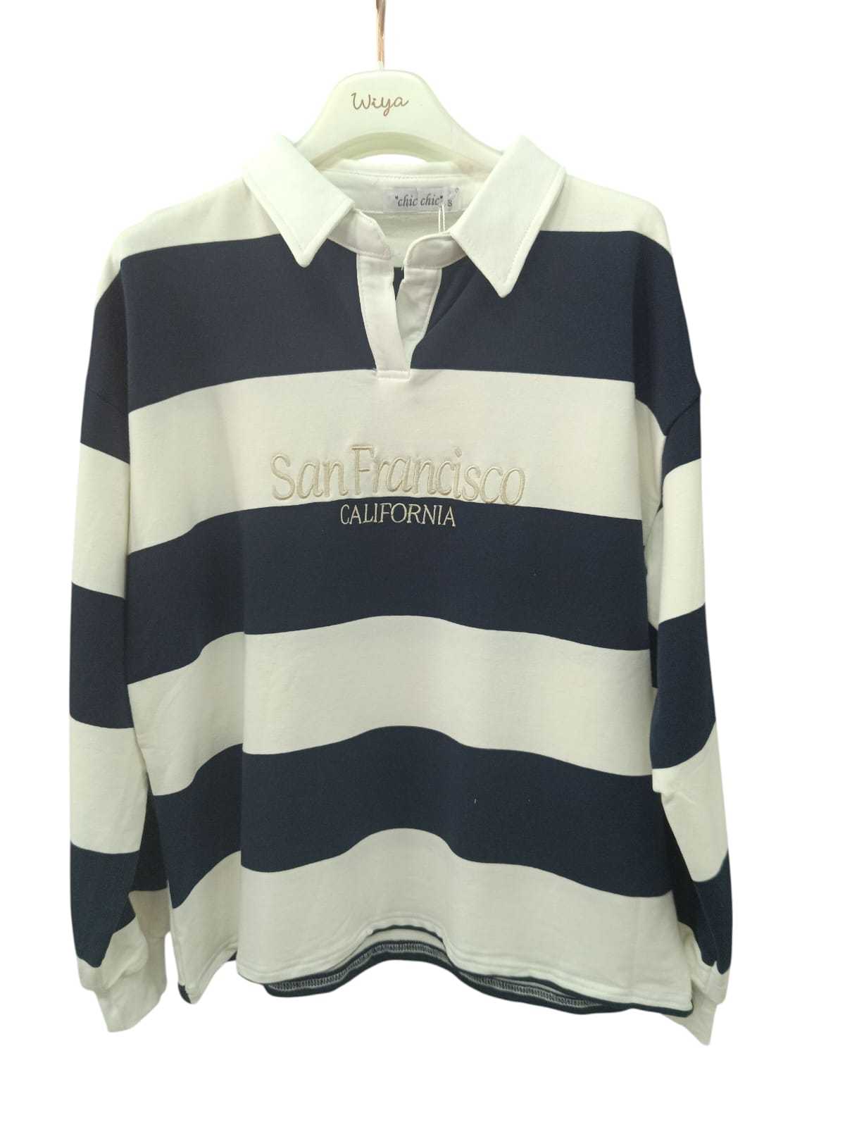 POLO RAYAS Y LETRAS 