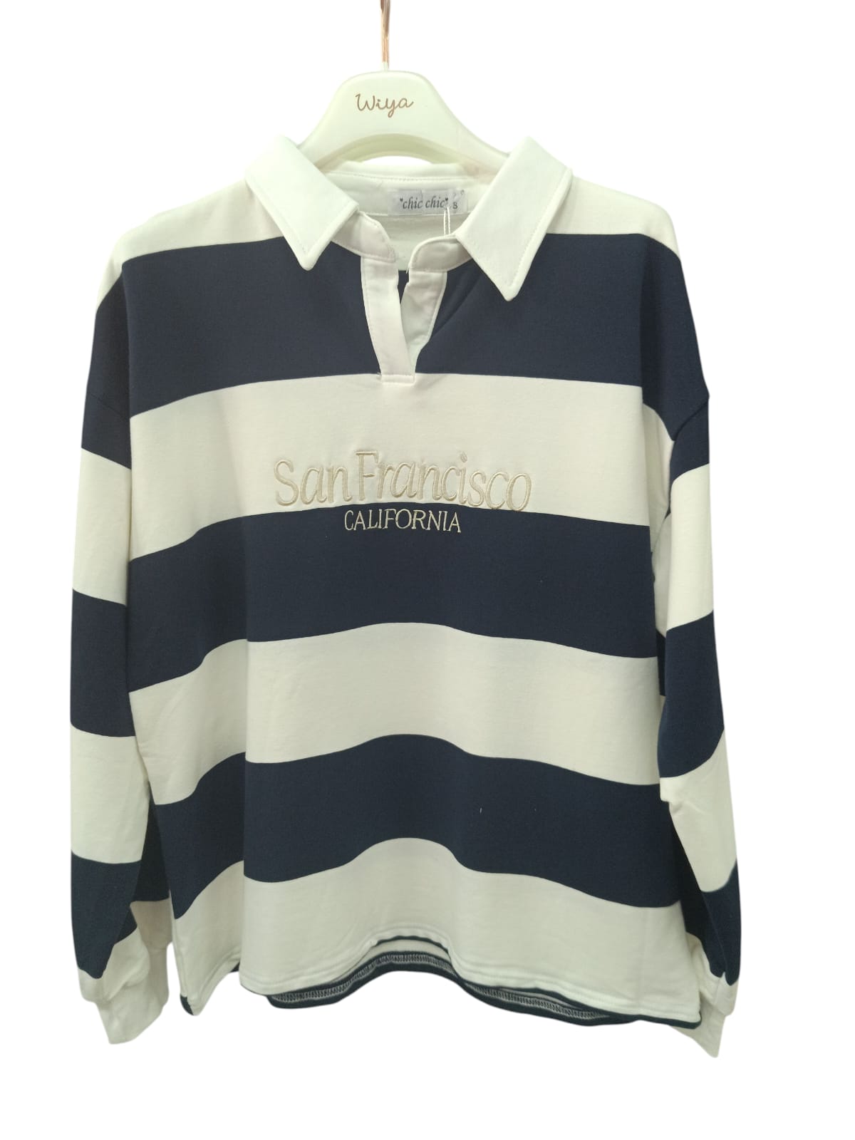 POLO RAYAS Y LETRAS 
