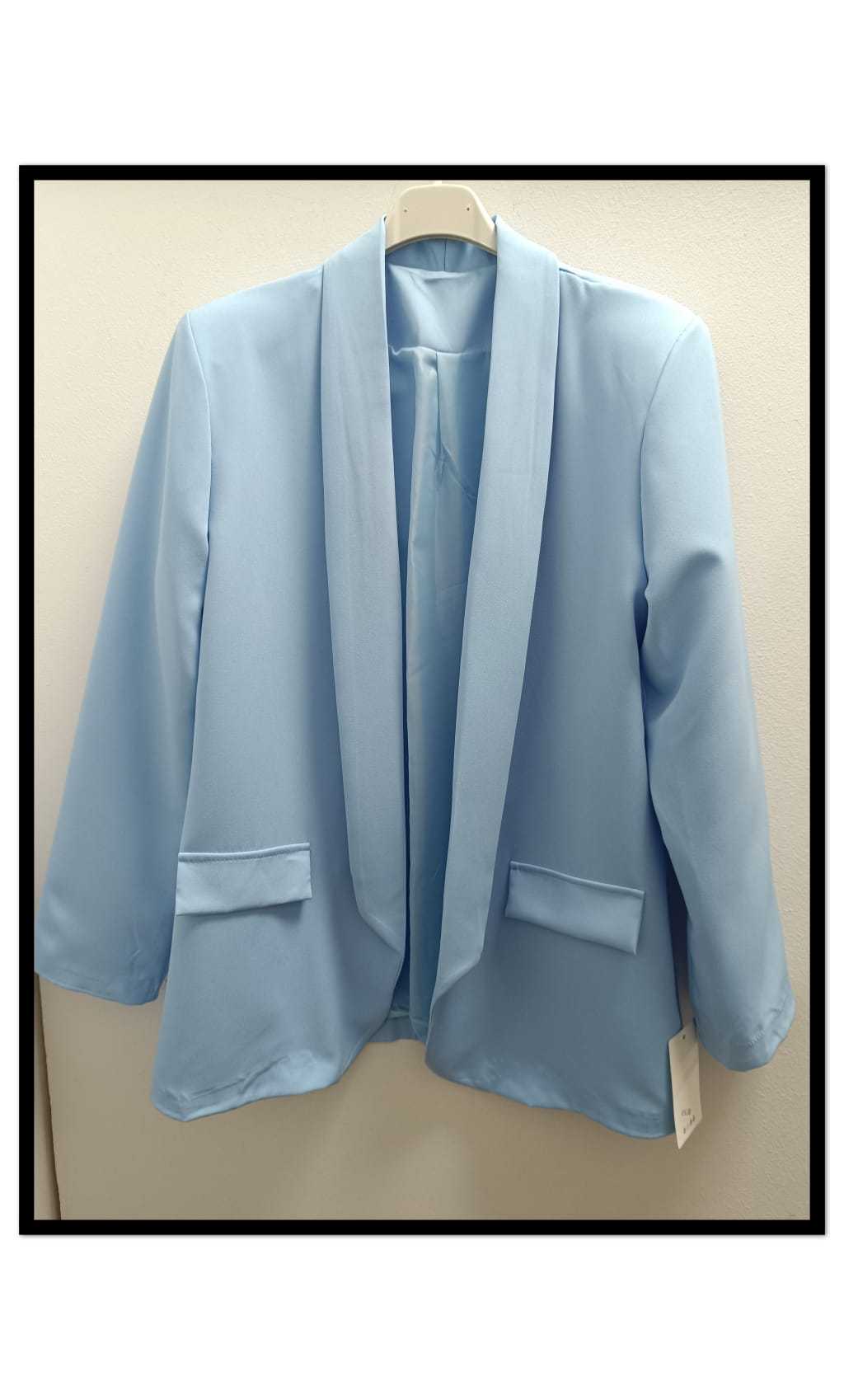 BLAZER CELESTE 