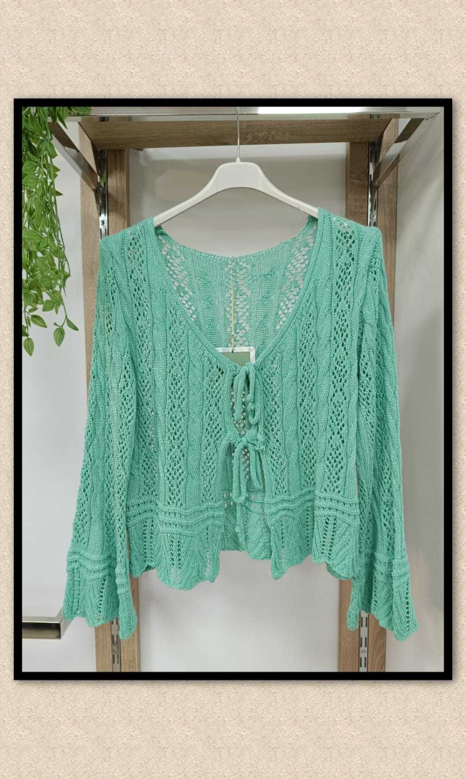 REBECA VERDE AGUA HILO LAZO