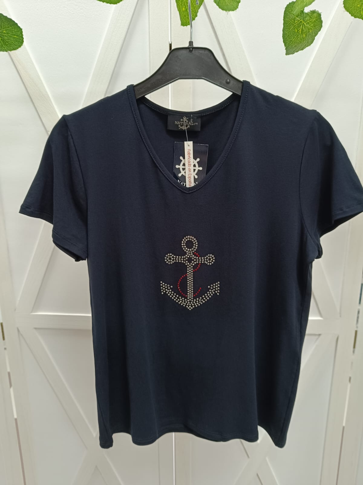 CAMISETA ANCLA BRILLO