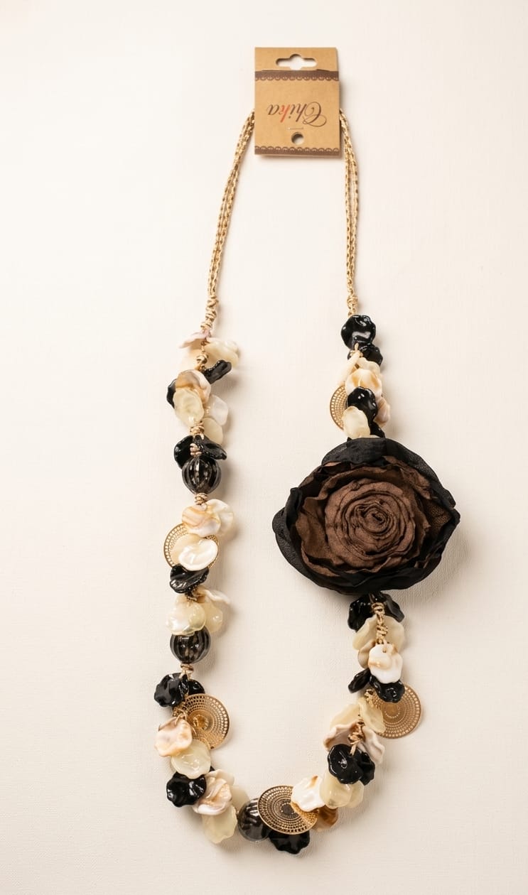 COLLAR FLOR NEGRA 6