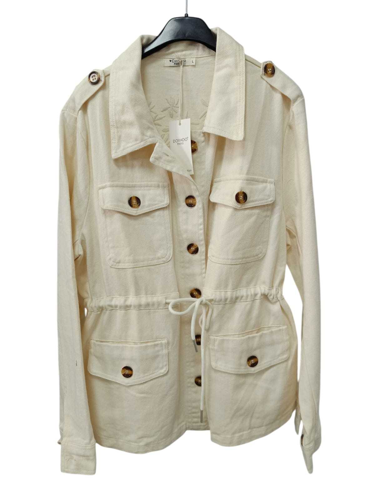 CHAQUETA LONETA BORDADA 