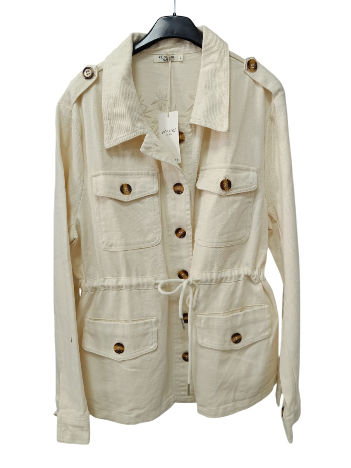 CHAQUETA LONETA BORDADA 