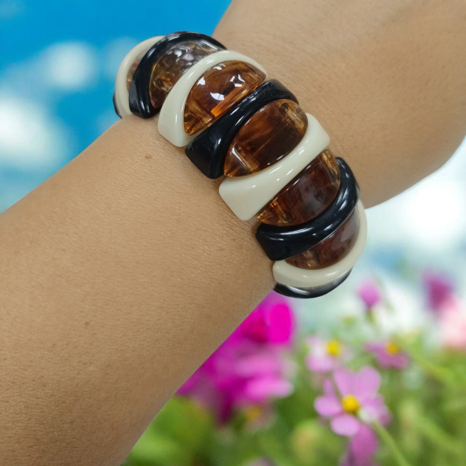 PULSERA TRICOLOR ANCHA