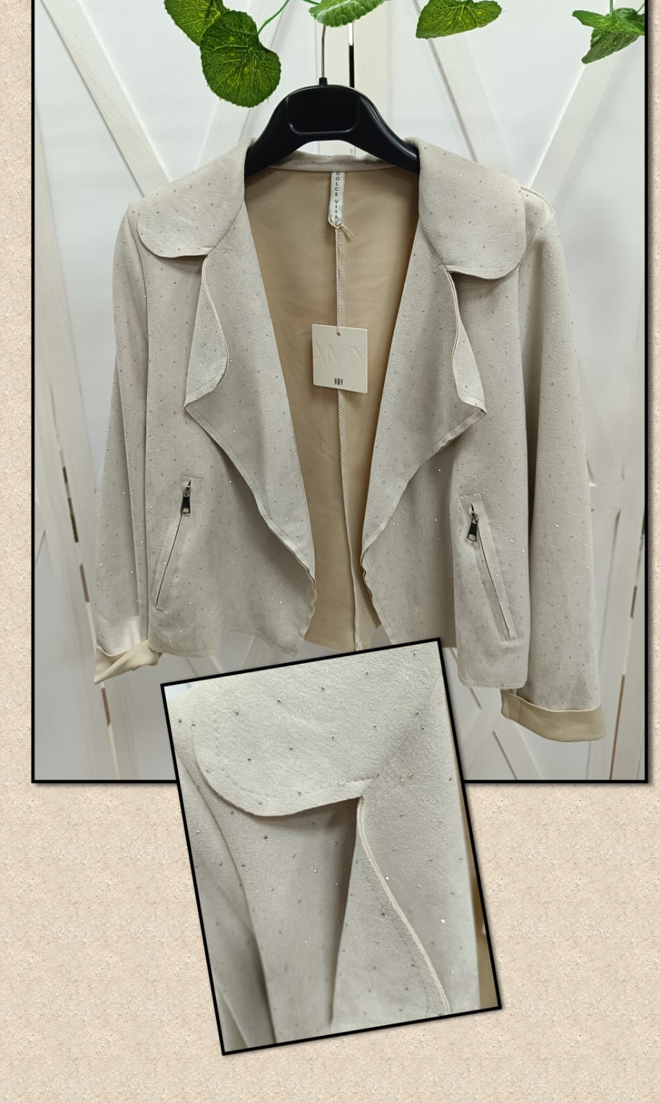 CHAQUETA ANTELINA BRILLO