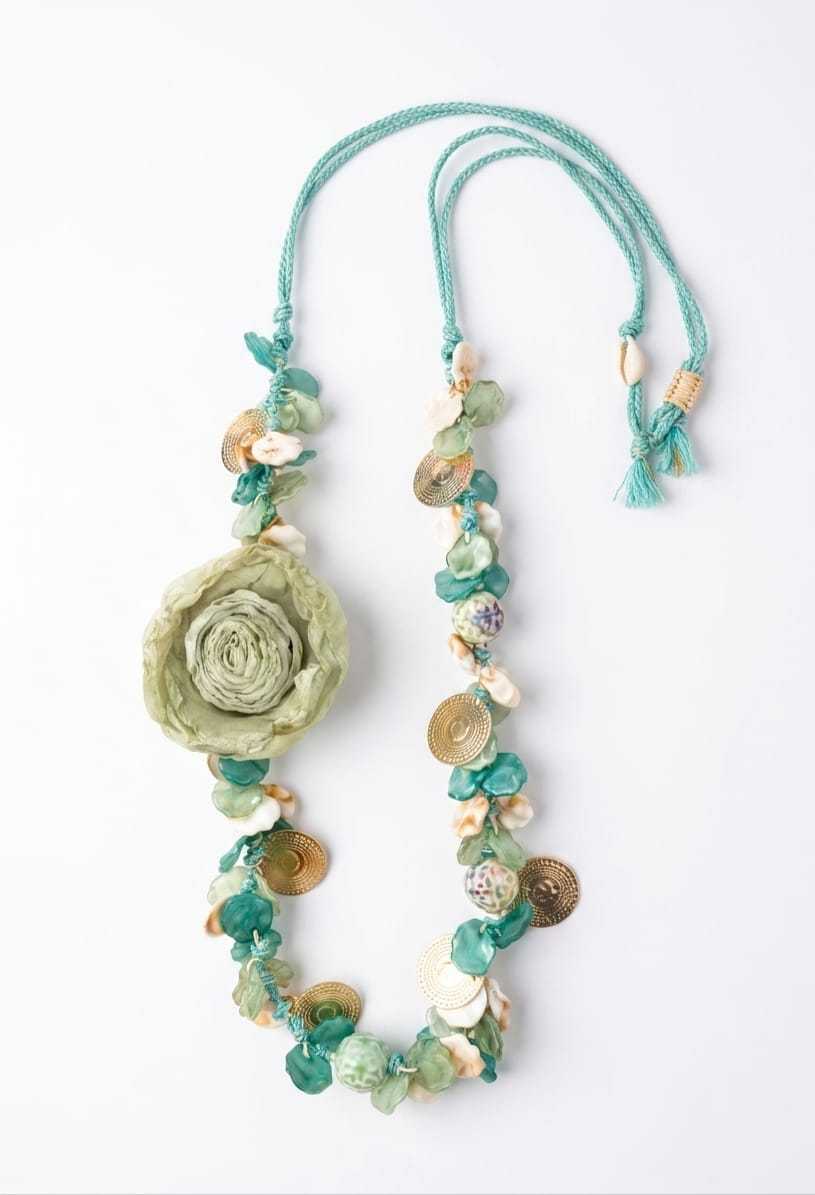 COLLAR FLOR TURQUESA 6
